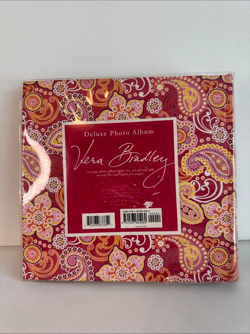 Vintage Vera Bradley Raspberry Fizz Deluxe Photo Album 4x6